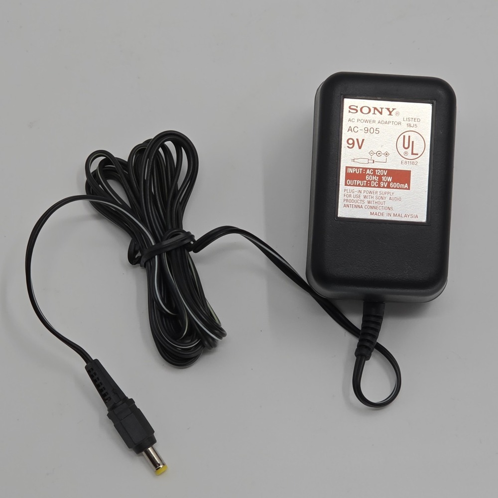 Sony AC Power Adapter Supply Model AC-905 120V 60HZ 10W Genuine OEM